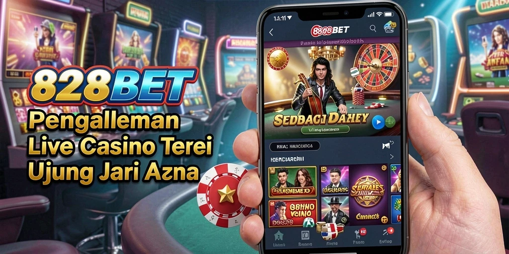 Screenshot gameplay 828BET menampilkan dealer Live Casino yang profesional dan interaktif.