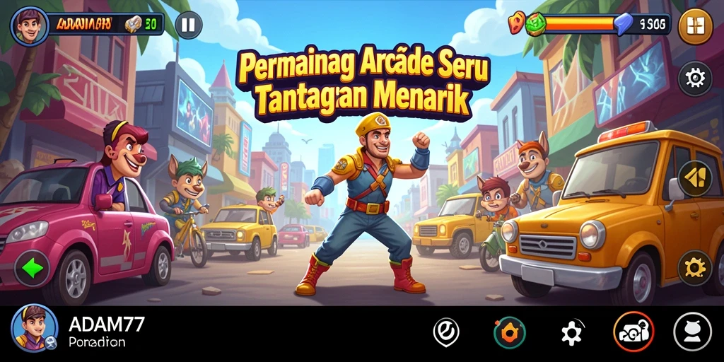 Tampilan gameplay ADAM77 yang menarik dan penuh aksi.
