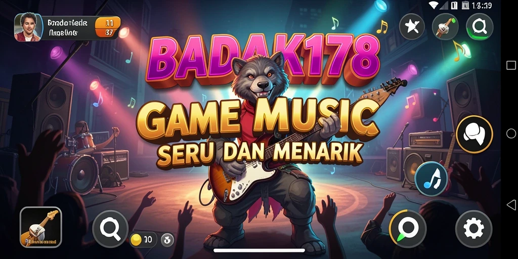 Tampilan gameplay menarik dari BADAK178 yang penuh warna.