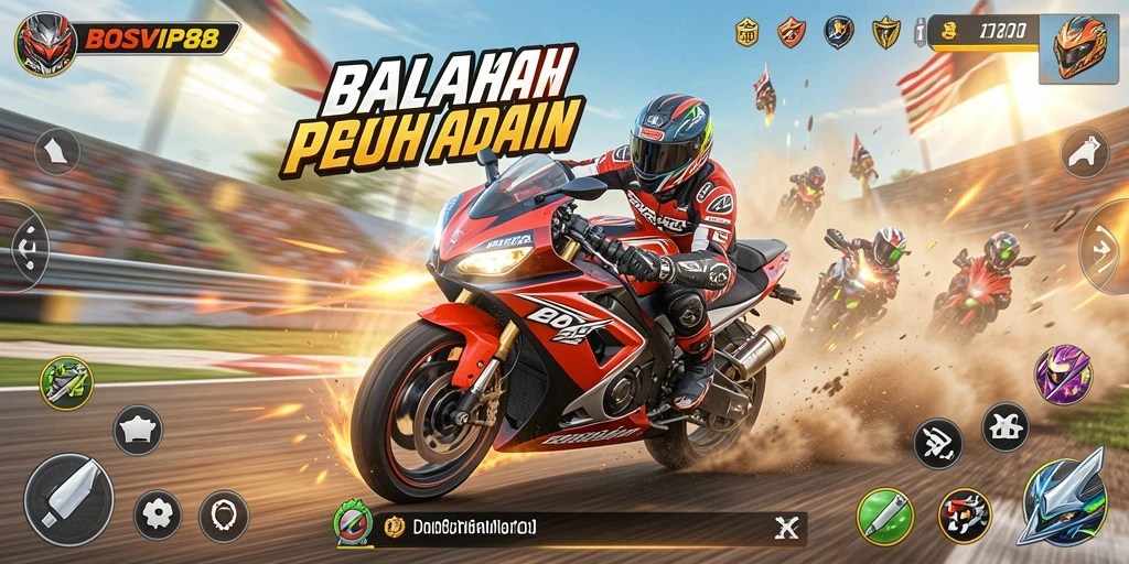 Gameplay Seru di BOSVIP88 dengan Balapan Motor