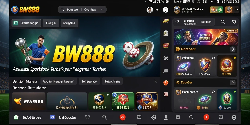 Tampilan gameplay BW888 dengan fitur taruhan olahraga yang menarik.