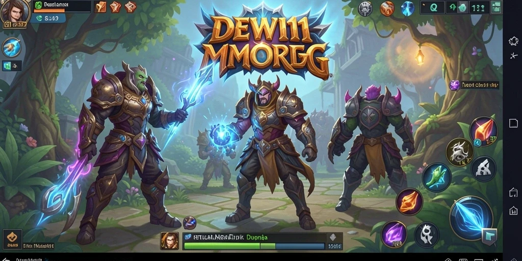 Tampilan menakjubkan dari gameplay <strong>DEWI11</strong> dalam dunia MMORPG.