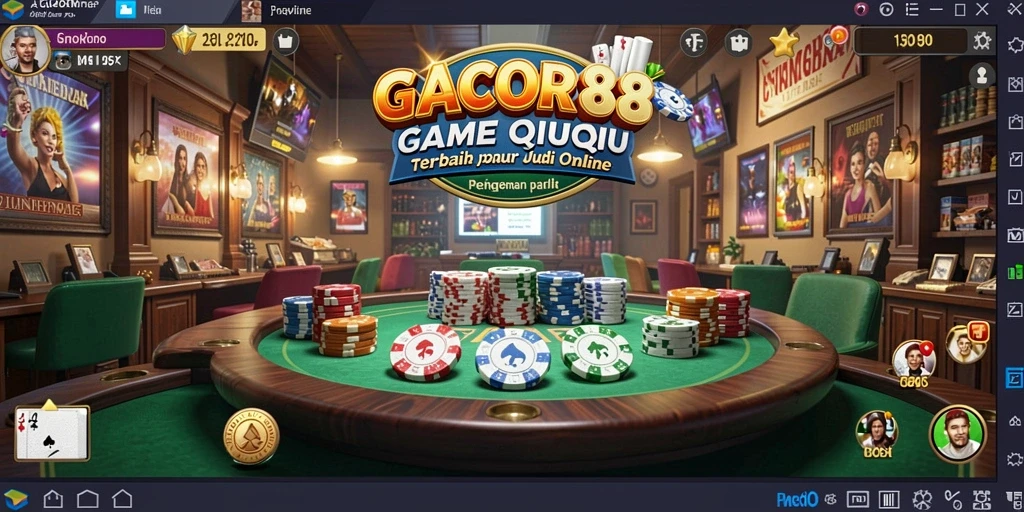 Tampilan gameplay menarik dari GACOR88 yang menunjukkan kartu QiuQiu.