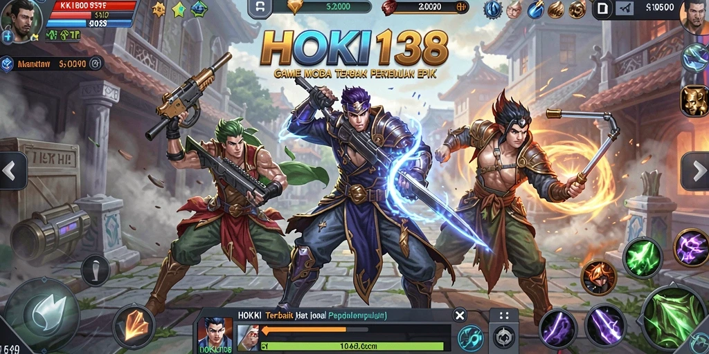 Screenshot HOKI138 menunjukkan pertempuran pemain yang intens dan seru.