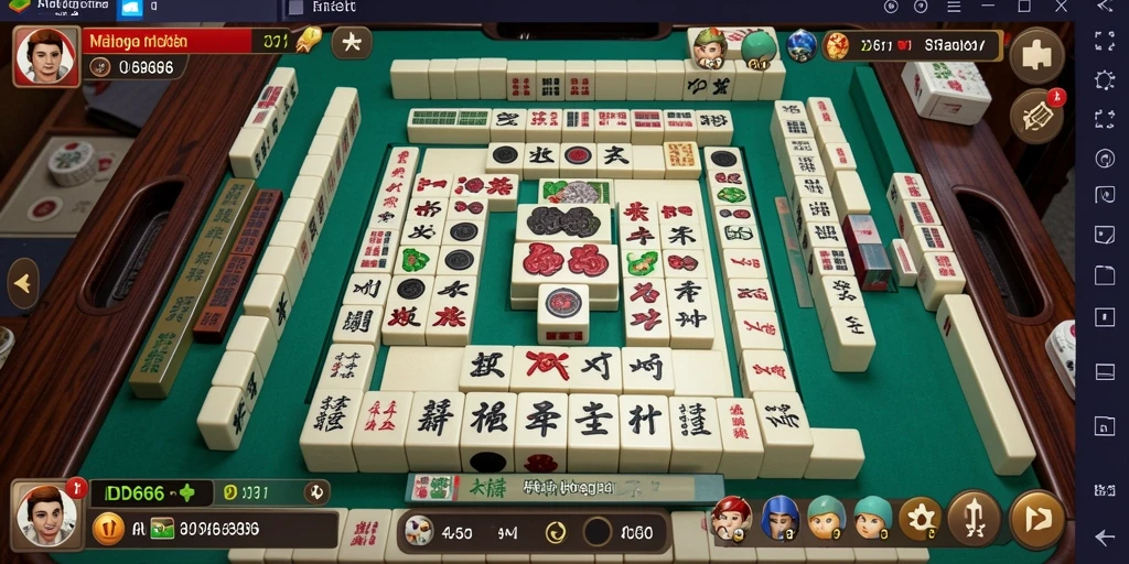 Screenshot gameplay ID66 menampilkan serunya bermain Mahjong.