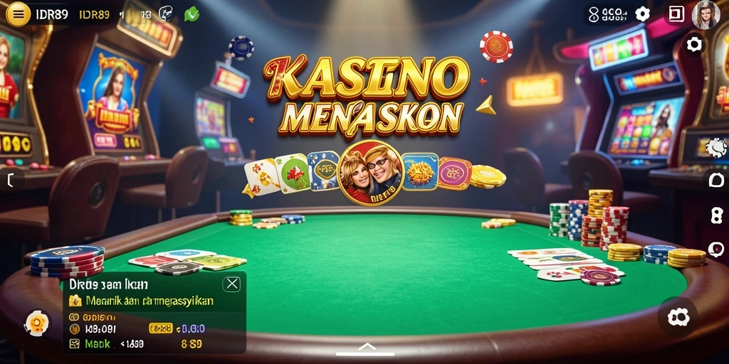 Tampilan gameplay seru di aplikasi IDR89 dengan berbagai pilihan permainan kasino.