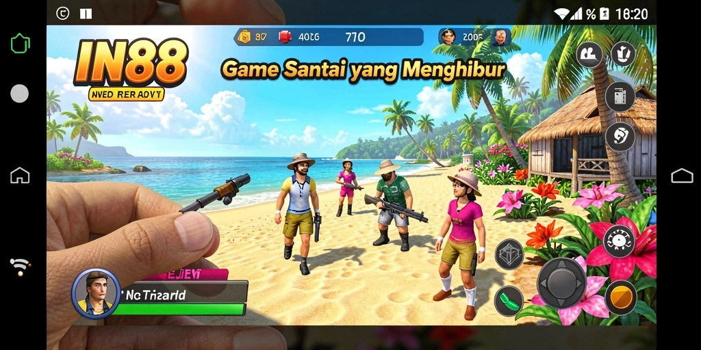 Tampilan menarik dari gameplay IN88 yang penuh warna.
