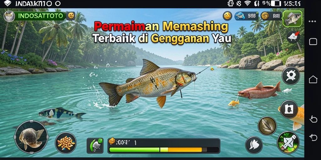 Tampilan menarik dari gameplay memancing di INDOSATTOTO.