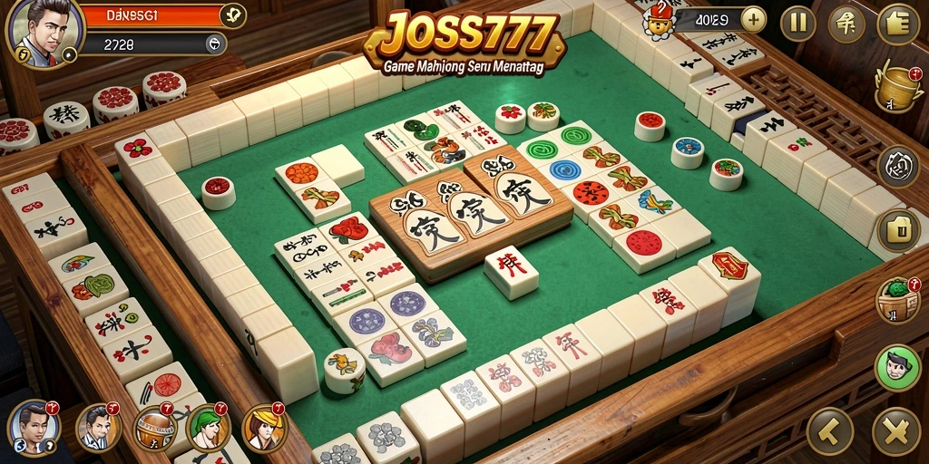 Tampilan screenshot JOSS777 yang menunjukkan keseruan gameplay Mahjong.