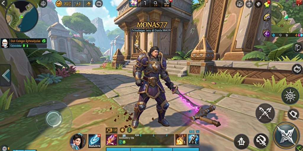 Screenshot gameplay MONAS77 yang menampilkan aksi seru pemain di dunia MMORPG.