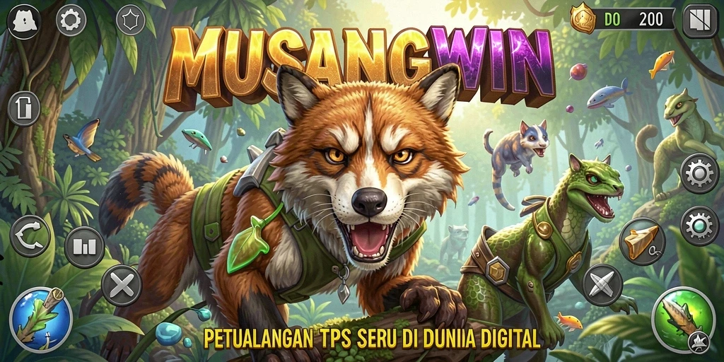 Tampilan gameplay seru dan menegangkan dari MUSANGWIN.