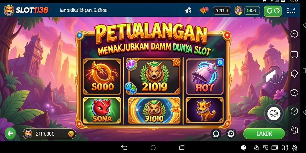 Screenshot menampilkan gameplay petualangan yang menegangkan di SLOT138.