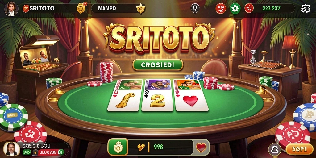 Screenshot utama SRITOTO menunjukkan gameplay yang mendebarkan.