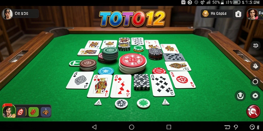 Tampilan menarik dari gameplay Gaple TOTO12 yang seru.
