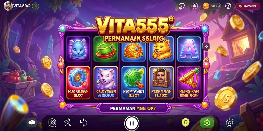 Screenshot VITA555 menampilkan gameplay slot yang seru dan menghibur.